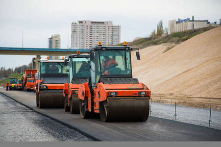 重的 建筑 运输 网站 滚筒 机器 振动 机械 公路 蒸汽压路机