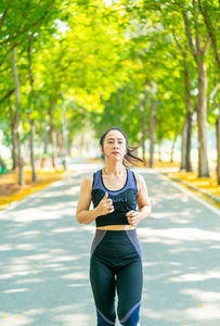 活动 自然 美丽的 锻炼 夏天 跑步者 外部 运行 公园