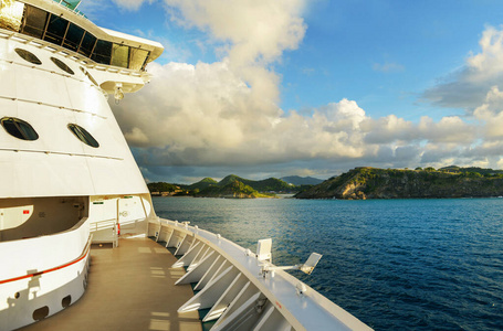 加勒比 舷窗 假期 逃走 蔚蓝 波浪 奢侈 美丽的 游客
