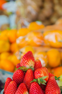水果 食物 草莓 甜的 农业 自然 夏天 饮食 美味的 市场