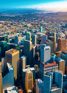 旧金山市中心鸟瞰图