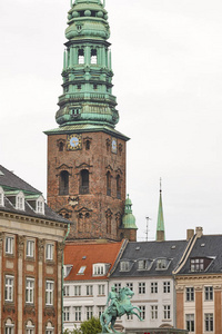 时钟 街道 颜色 景象 观光 城市景观 天际线 建筑 丹麦