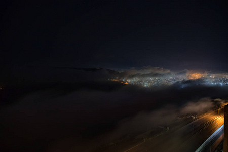 场景 银河系 占星术 夏天 满的 傍晚 阿塞拜疆 风景 神秘的