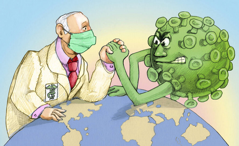 传染病卡通图片