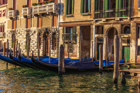 运河 意大利语 威尼托 观光 浪漫的 威尼斯人 宫殿 房子