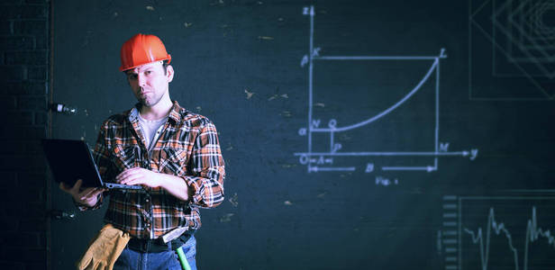 行业 面对 建筑师 工作 建设 帽子 建筑 承包商 安全