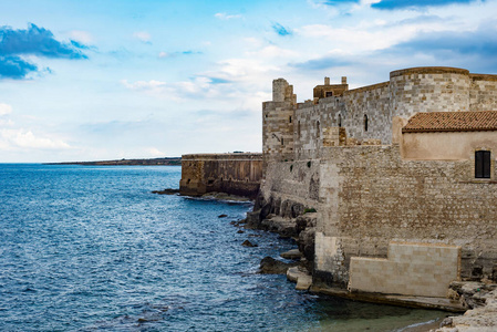 地中海 建筑 海岸线 历史的 欧洲 全景图 天空 防御工事