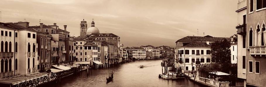 单色 全景图 威尼斯 浪漫的 欧洲 建筑 古老的 意大利