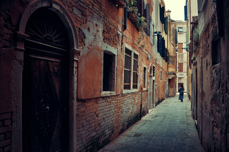 意大利 古老的 建筑学 街道 威尼斯 欧洲 浪漫的 小巷