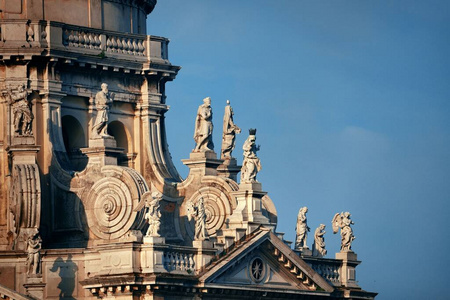 城市 地标 威尼斯 雕像 城市景观 欧洲 修道院 意大利语