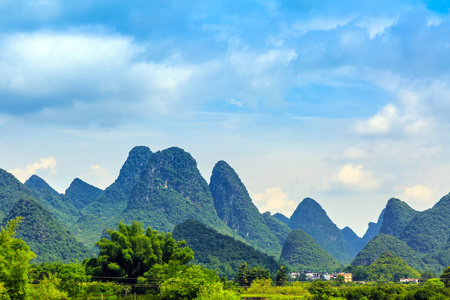 亚洲 场景 薄雾 丽江 日出 阳朔 乡村 湖泊 美丽的 自然