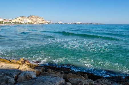 地中海 假期 旅游业 海岸线 自然 欧洲 风景 海景 海滨