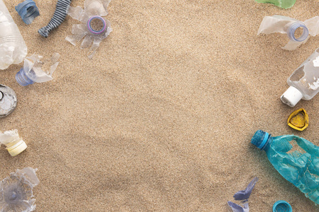 旅游业 损害 瓶子 污水 海的 行业 海洋 清理 海滩 倾倒