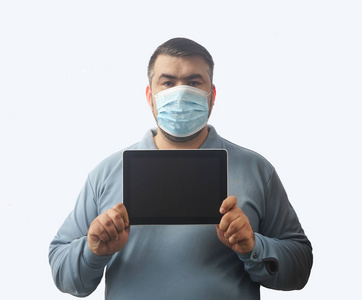 发烧 平板电脑 照顾 呼吸系统 新型冠状病毒 面具 医生
