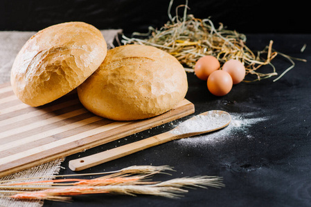 小吃 面包 粮食 小麦 自制 美味的 木材 美食家 烹饪