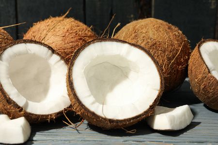 自然 特写镜头 破裂 生物 美味的 营养 椰子 食物 假日