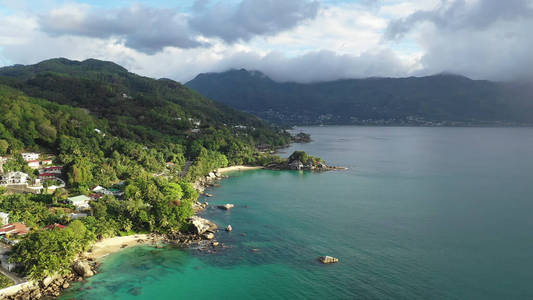 海湾 美丽的 风景 海滨 海景 棕榈 放松 假期 马尔代夫