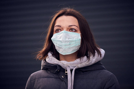 烟雾 预防 保护 病毒 女人 健康 坏的 新型冠状病毒 空气