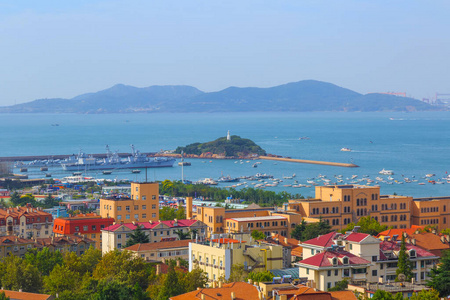 亚洲 海滩 反射 旅游业 海滨 城市景观 海湾 目的地 暗礁