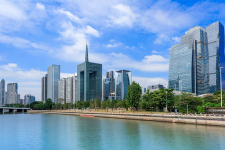 城市景观 场景 高的 广东 新的 美丽的 中国人 地标 天际线