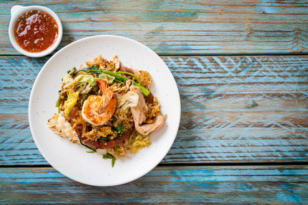 烹饪 健康 混合 聚会 街道 餐厅 鸡蛋 食物 亚洲 对虾