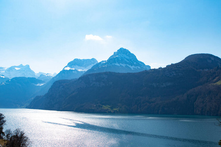 瑞士人 风景 旅游业 布鲁宁 全景图 天空 岩石 旅行 冒险