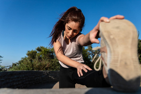 身体 慢跑 训练 女人 公园 锻炼 活动 健身 外部 成人