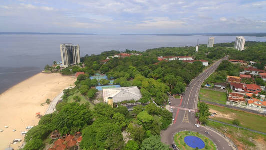 自然 建造 风景 城市 马瑙斯 天空 全景 天线 旅行者