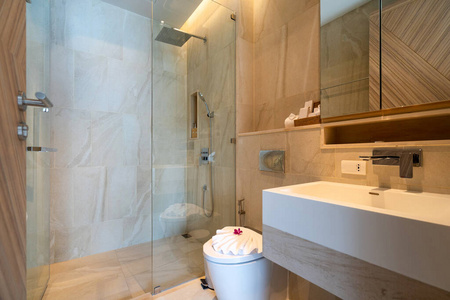 浴室 家具 玻璃 厕所 公寓 房间 柜台 房子 洗脸盆 洗澡