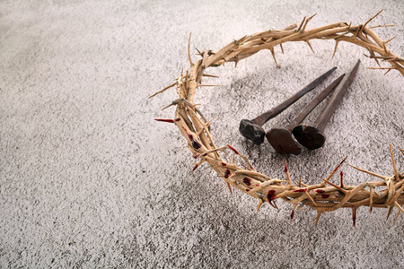 宗教背景.复活节象征.耶稣基督被钉十字架.照片