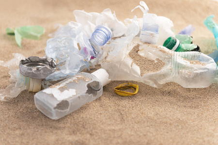 回收 污垢 海滩 污染 废旧物品 环境 垃圾填埋 海岸 材料