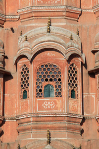 印度斋浦尔哈瓦玛哈宫殿的窗户图片