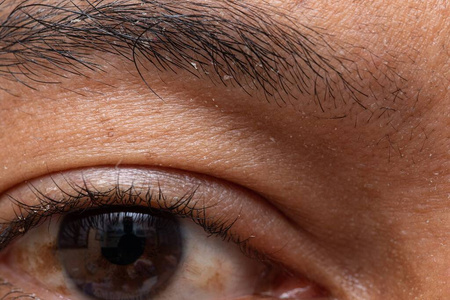 学生 视网膜 人类 集中 眉毛 特写镜头 视力 眼睑 眼球