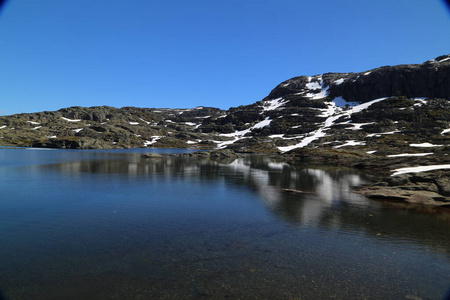 旅行者 峡湾 全景 森林 环境 欧洲 美女 旅行 旅游业