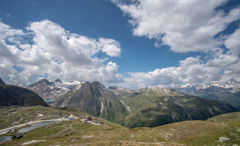 天空 公园 美丽的 旅行 夏天 环境 阿尔卑斯山 全景图