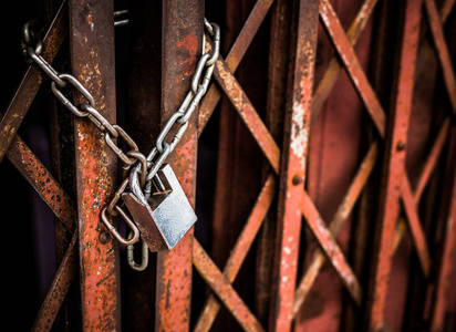 金属 隐私 大门 栅栏 秘密 入口 监狱 保护 安全 古老的