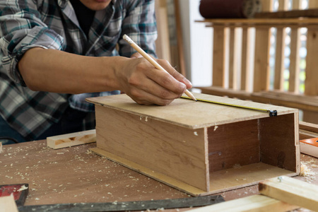 杂工 素描 工作 尺子 木匠 中小企业 手工制作的 细木工