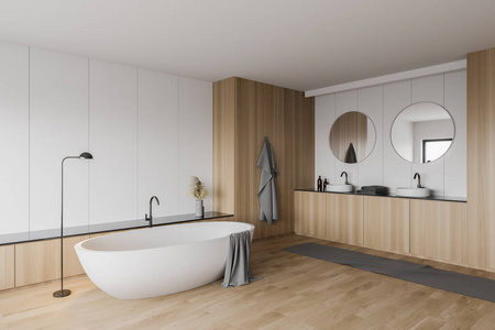 真实的 浴室 建筑学 家具 美丽的 地板 洗澡 主人 简单的