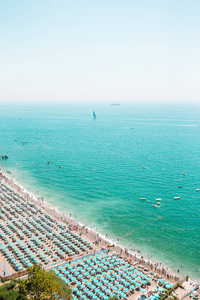 美丽的风景南马雷，第一个城镇在阿马尔菲海岸，萨勒诺湾，坎帕尼亚