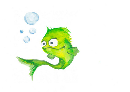艺术 可爱的 生活 水族馆 插图 素描 颜色 钓鱼 自然
