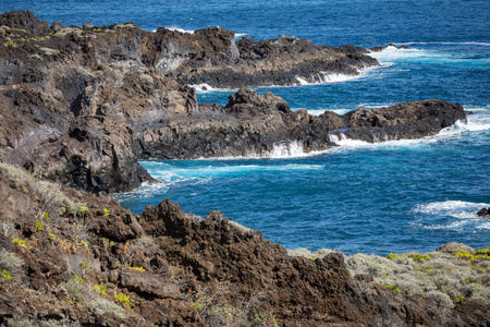 悬崖 绿松石 岩石 假日 泼洒 西班牙 自然 假期 海景