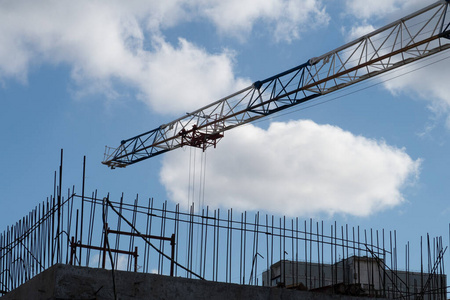 行业 高的 工程 建设 建筑 钢筋 天空 技术