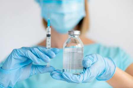 流感 实验室 治疗 疫苗 面具 护士 免疫接种 疾病 液体