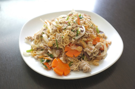 泰国 午餐 海鲜 特写镜头 热的 好吃 胡萝卜 亚洲 美食家