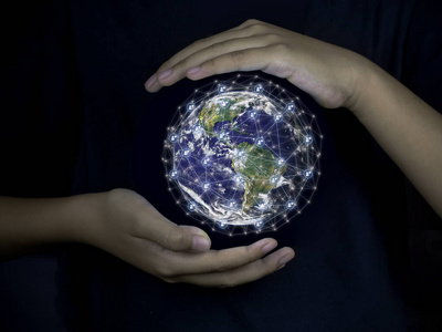 技术 商人 未来 和平 因特网 全世界 照顾 行星 发光