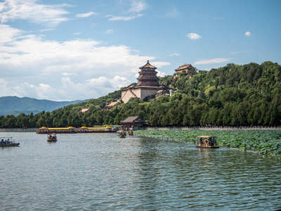 公园 建筑 旅行 风景 自然 中国人 宫殿 地标 日落 古老的