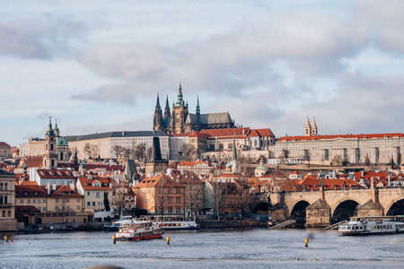 亮点 大教堂 古老的 旅游业 建筑 布拉格 旅行 历史 城堡