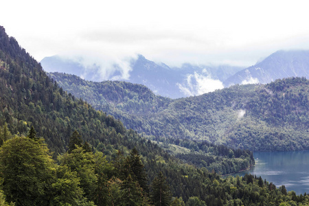 阿尔卑斯山 山谷 天空 瑞士 自然 夏天 徒步旅行 小山
