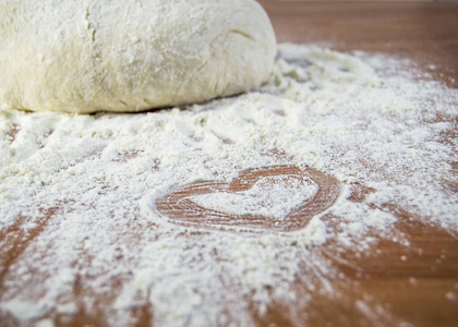 面包 烹饪 糕点 桌子 食物 小麦 准备 自制 面粉 酵母