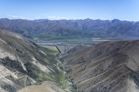 坎特伯雷 山谷 航班 旅游业 天线 斜坡 旅行 大洋洲 风景